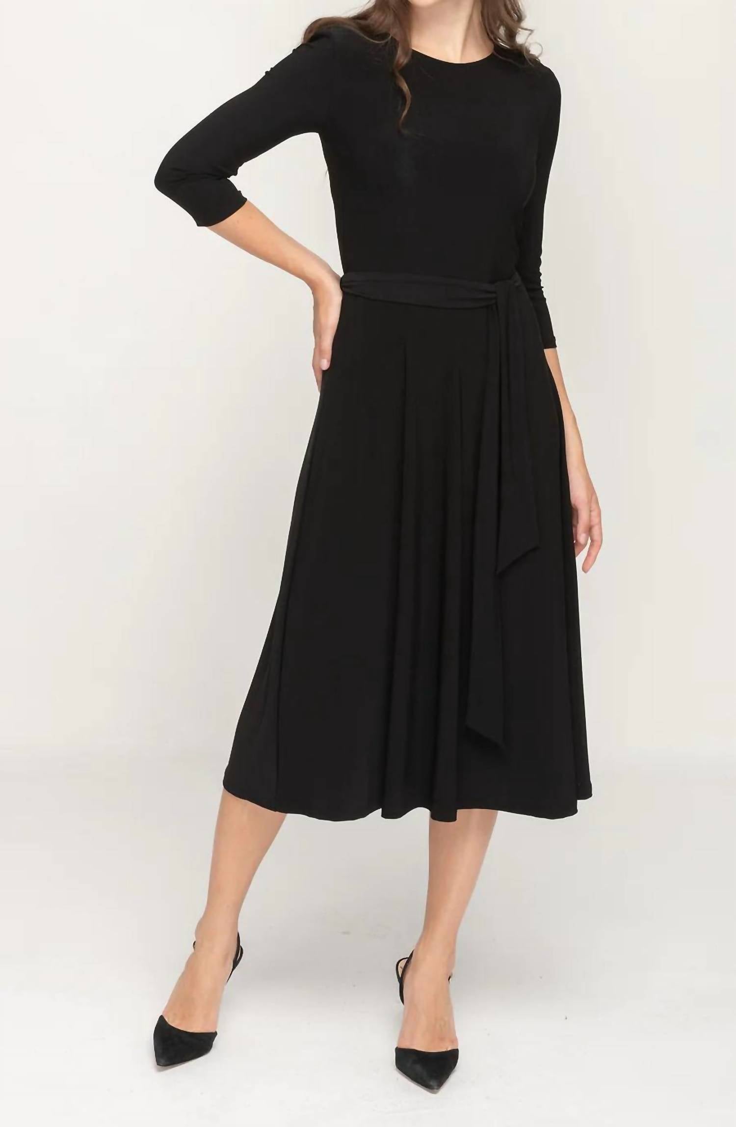 Kmw - Belted Midi Dress