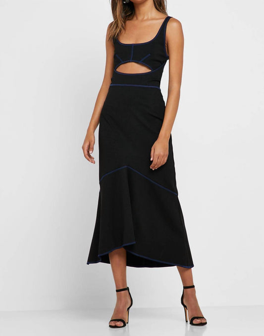 Topshop - Cutout Racer Back Bodycon Fit Flare Dress