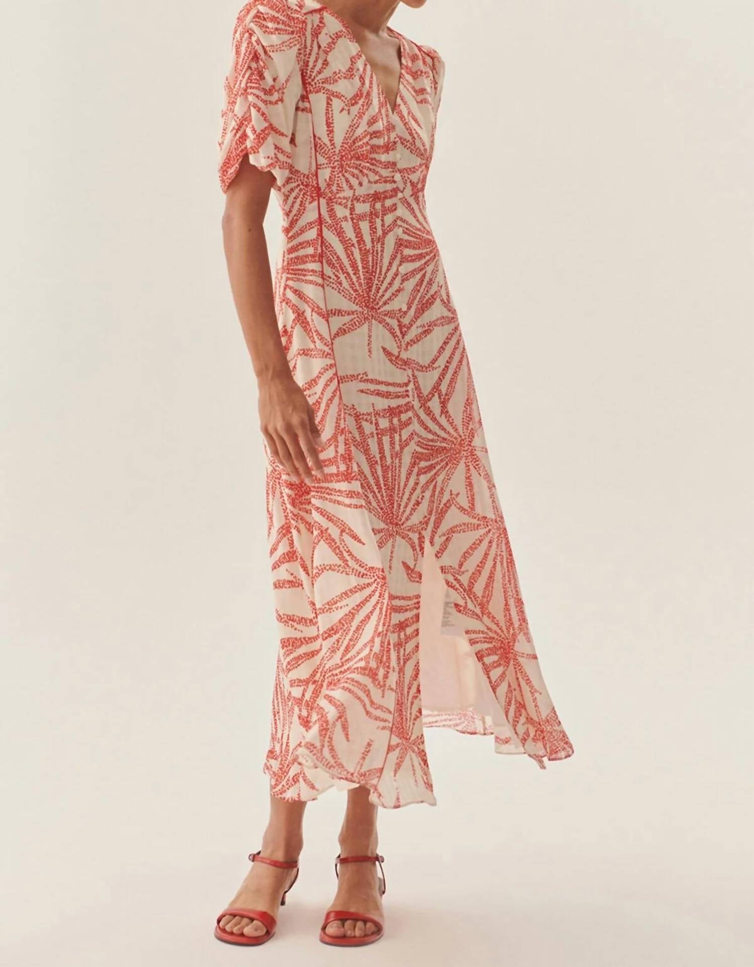 Exquise - Adaline V-neck Midi Dress
