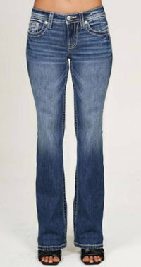 Miss Me - Women's Mid-rise Boot Cut Jeans
