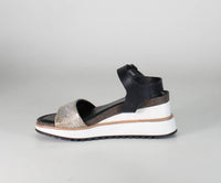 DIBA True Women's Sky High Sandals in pewter black - women's sandal - view 4