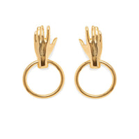 Lady Grey - Women's Hand Hoop Earrings