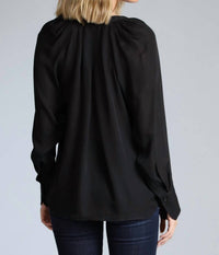 Lola & Sophie - Women's Tie Neck Blouse