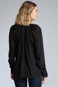 Lola & Sophie - Women's Tie Neck Blouse