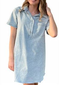 Bibi - Chambray Charm Dress