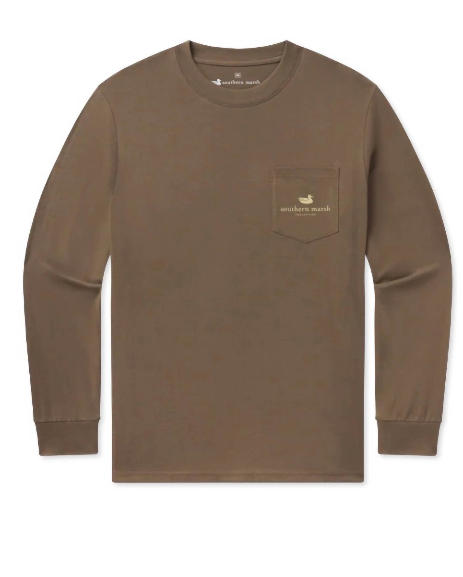 Southern Marsh - Vintage Duck Decoy Camo Long Sleeve Tee