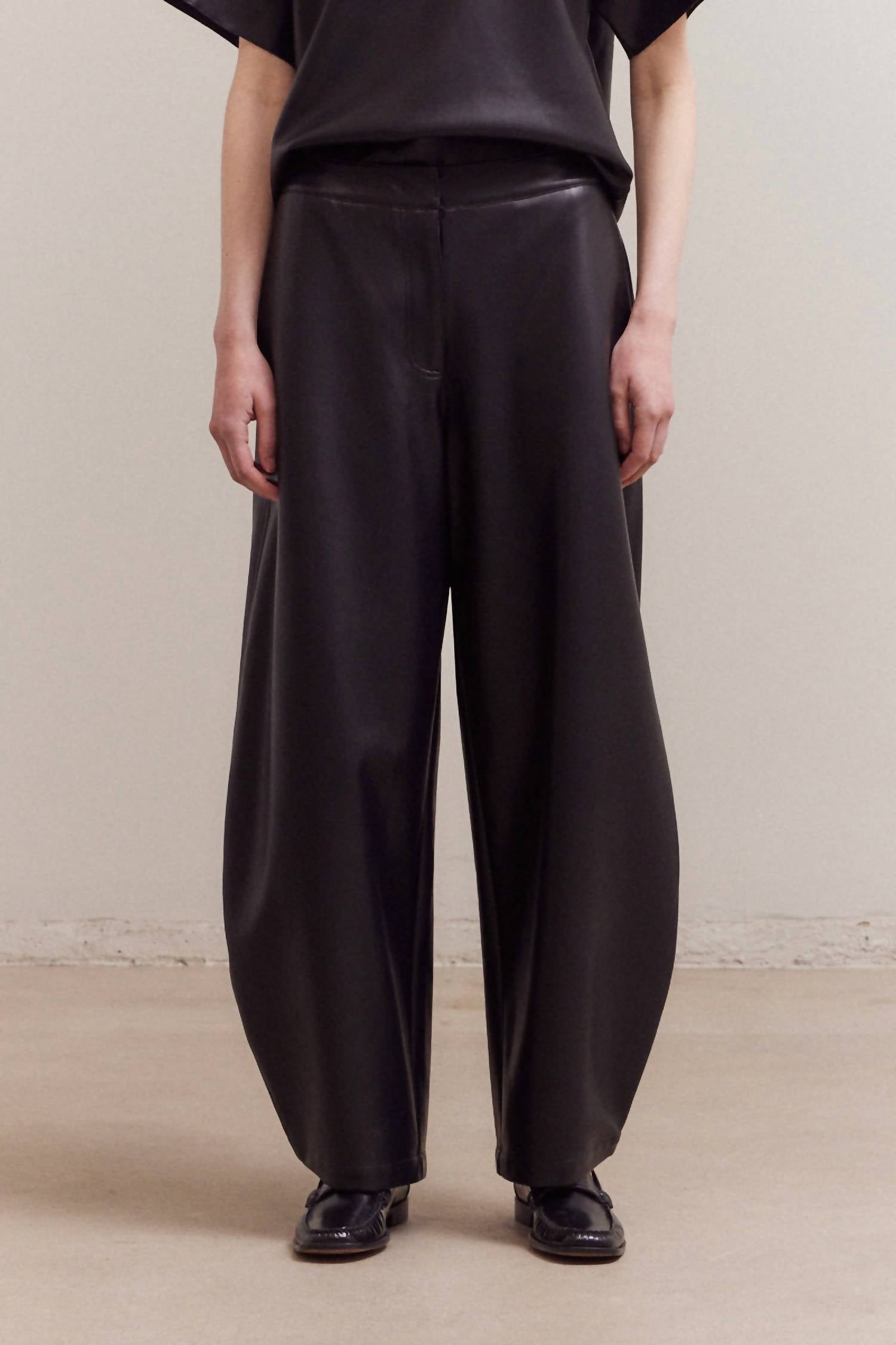 Grade & Gather - Loose Fit Leather Pant