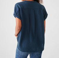 Faherty - Dream Cotton Gauze Desmond Top