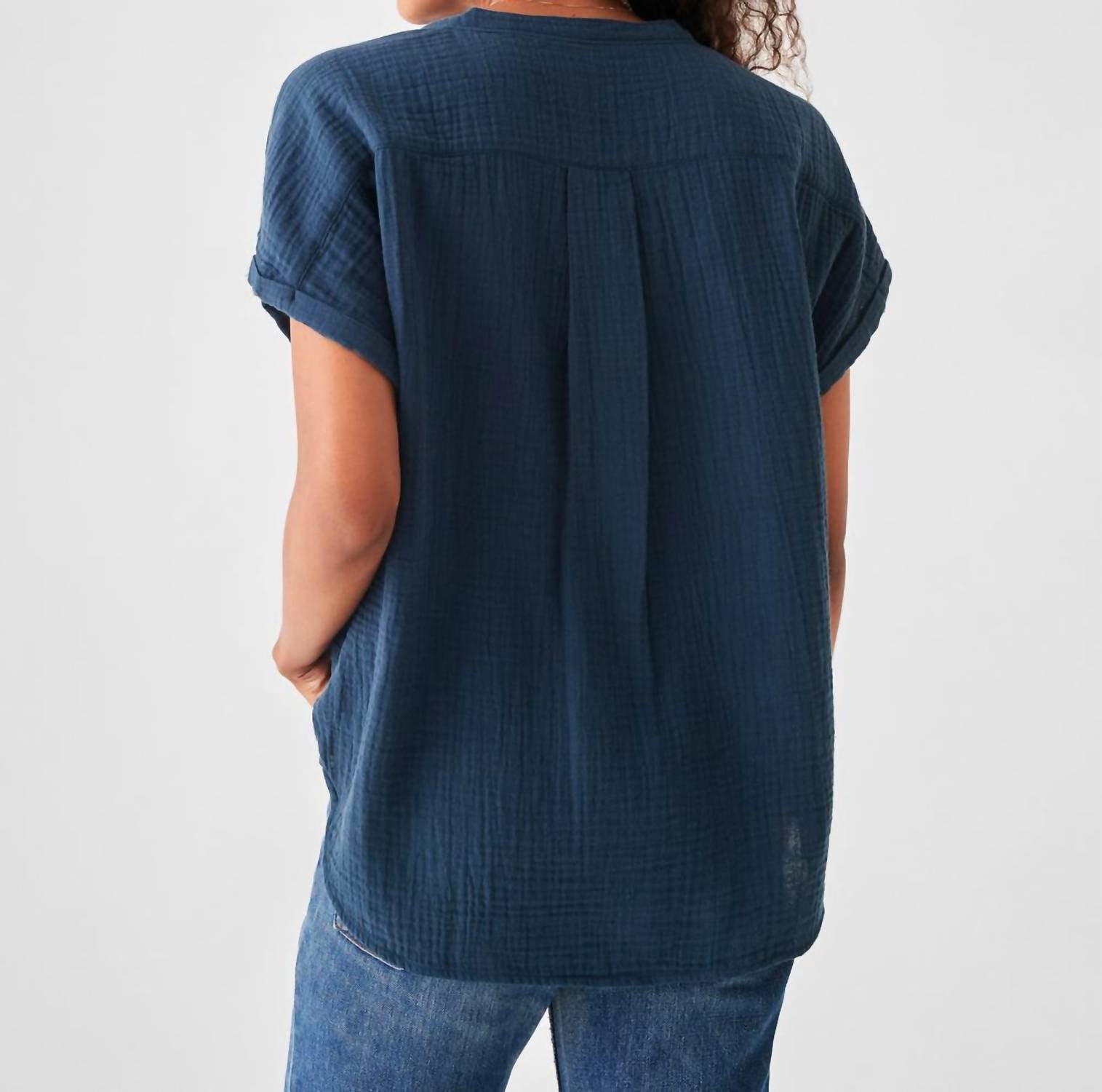 Faherty - Dream Cotton Gauze Desmond Top