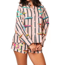 Queen Of Sparkles - Sea Creature Long Sleeve Cotton Top