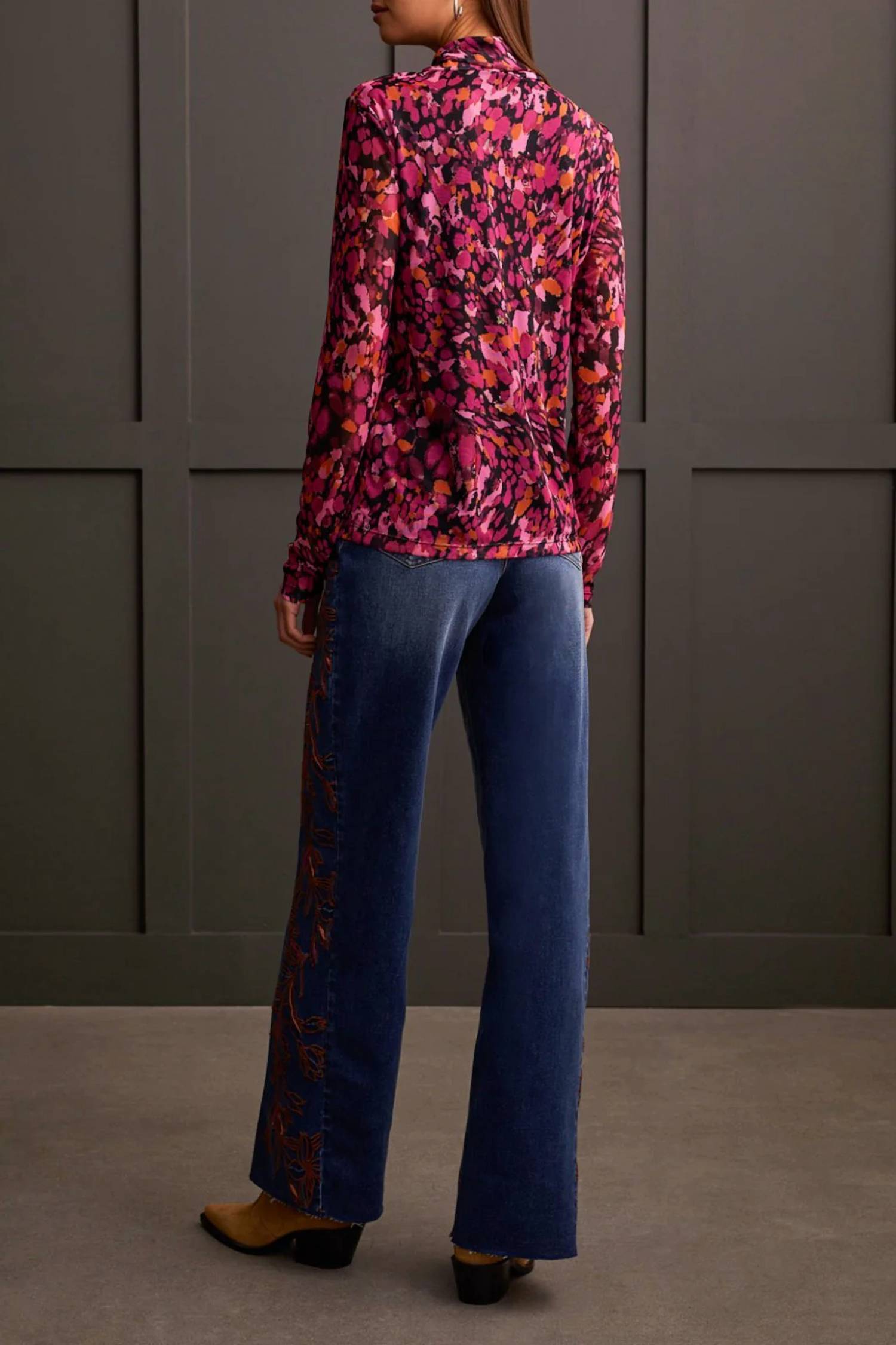 Tribal - Mesh All Over Print Top