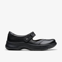 Clarks Women's Clarkspro Pace Shoe in black - women's flats - detail view