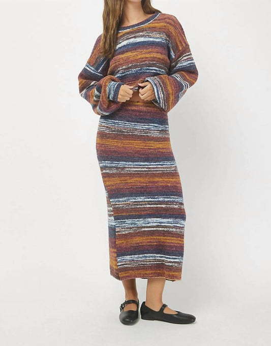 Needii - Space Dye Boucle Cropped Sweater