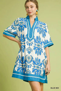 Umgee - Border Printed Dress