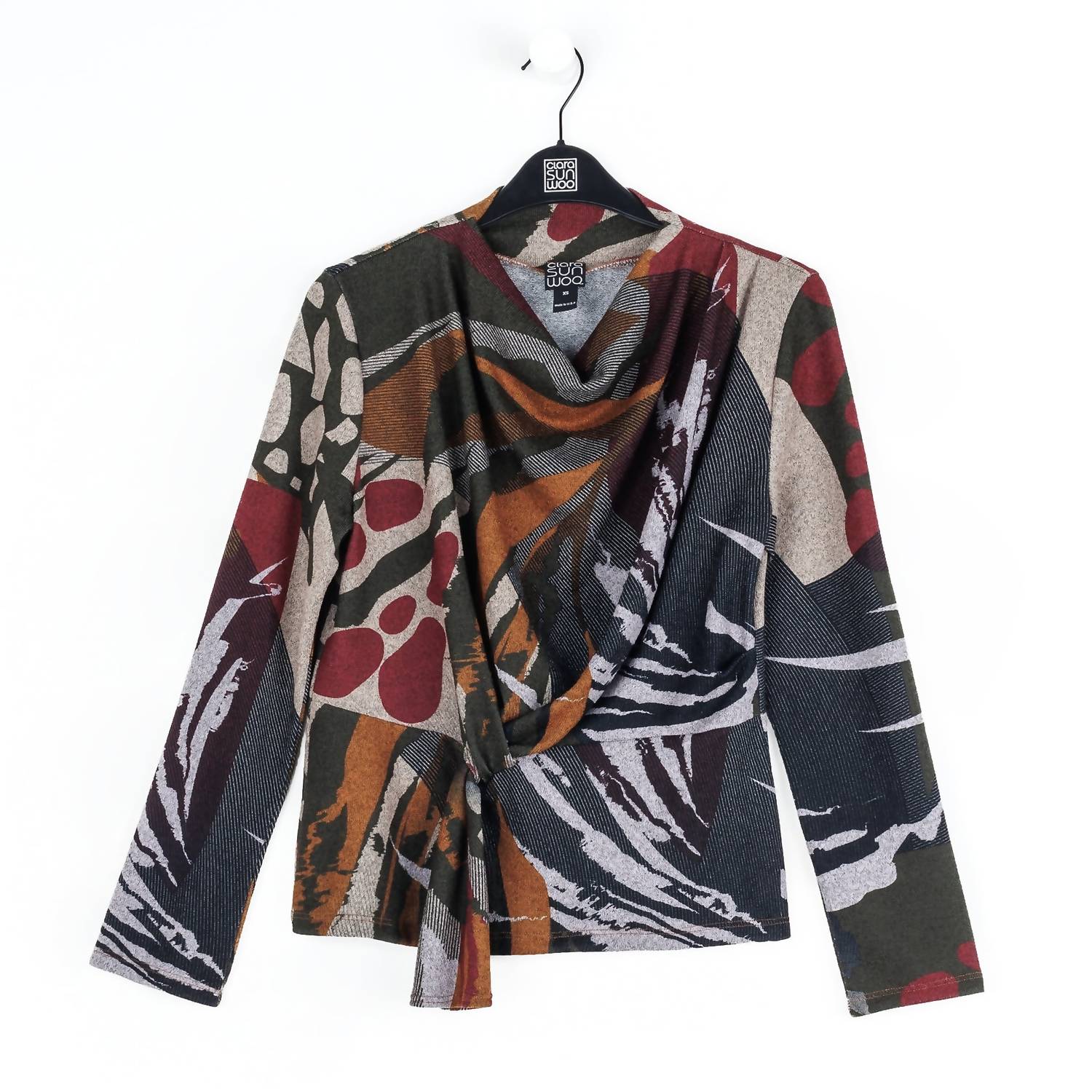 Clara Sunwoo - Cozy Knit Long Sleeve Loop Front Sweater Top