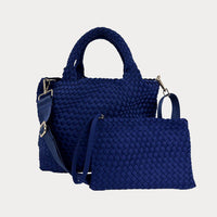 Ahdorned - Lily Woven Neoprene With Pouch Tote Bag