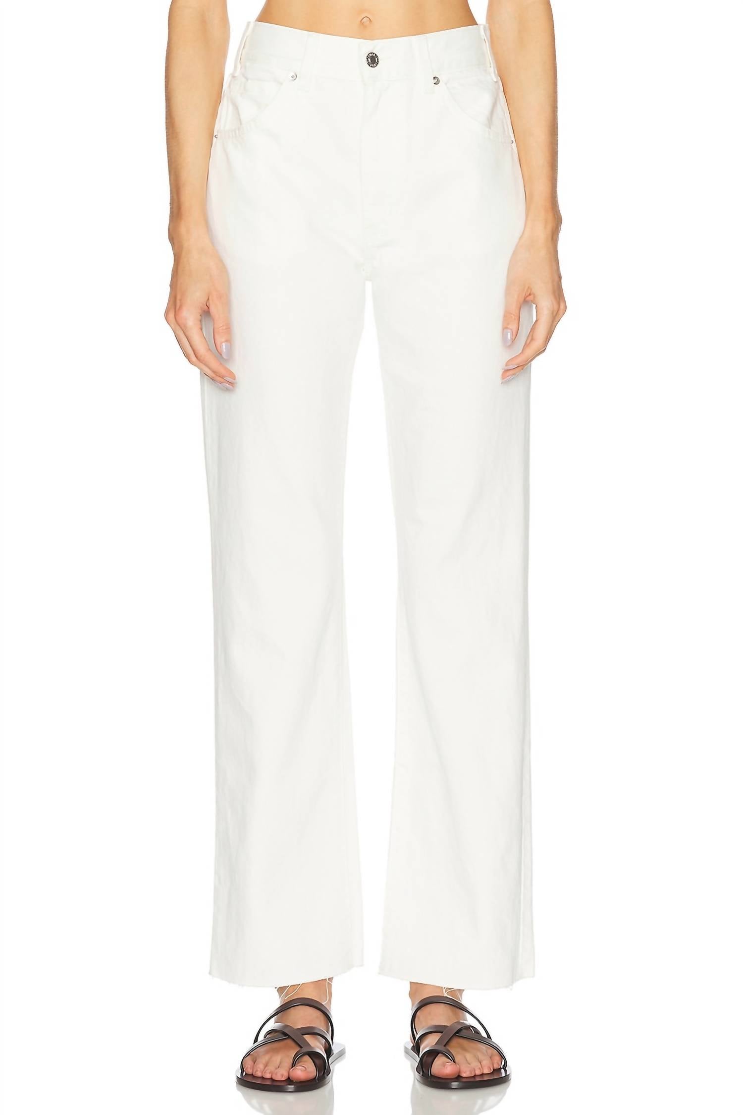 Nili Lotan - Calla High-rise Slim Straight Leg Ankle Jeans
