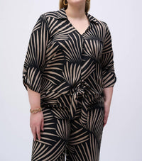 Joseph Ribkoff - Gauze Tropical Print Top