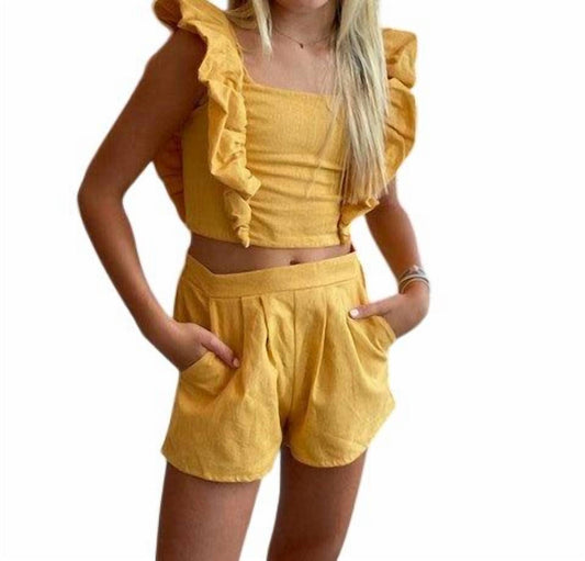 Peixoto - Girl's Short And Top Set