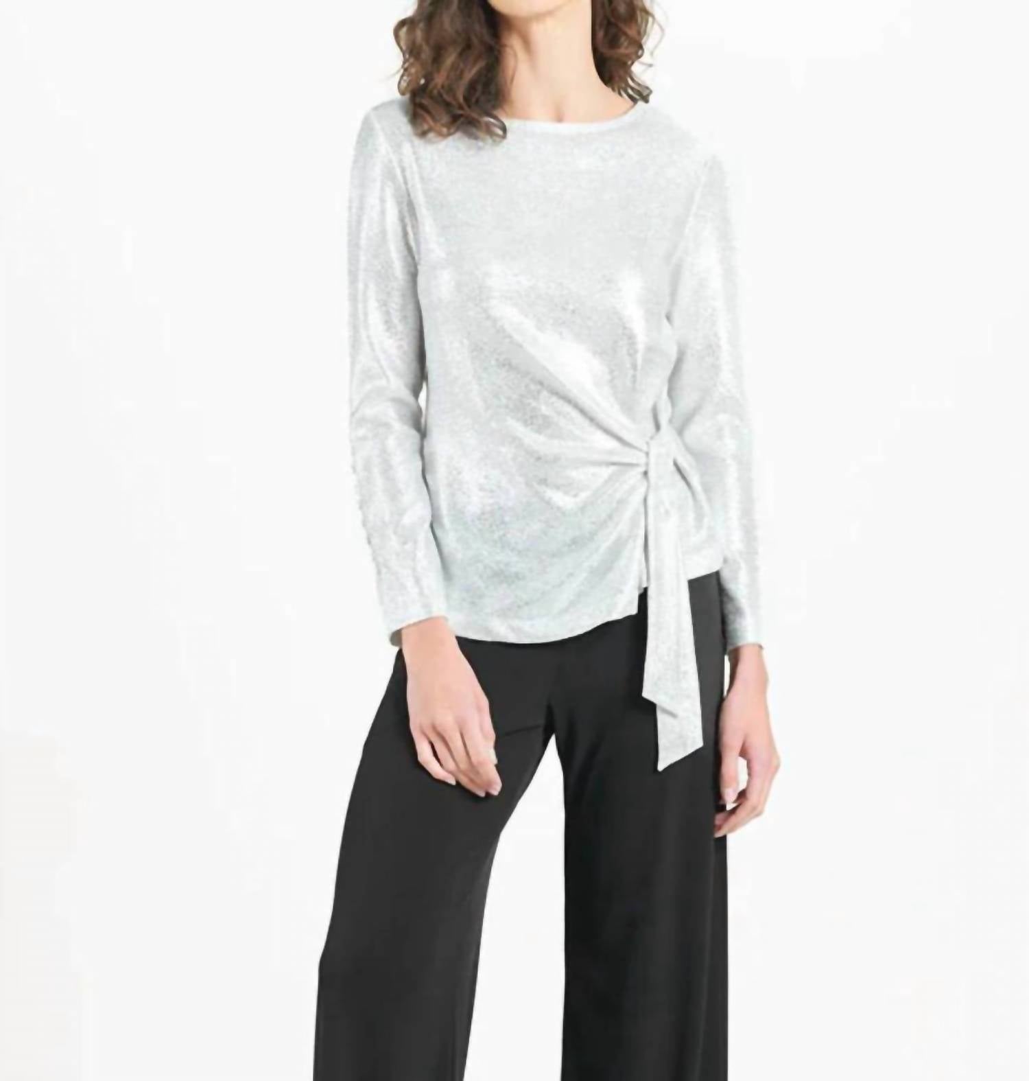 Clara Sunwoo - Shimmer Tie Tunic