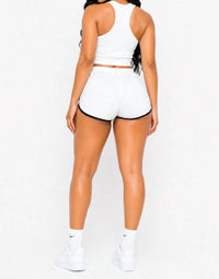 Jnk - Must Be Summer Cotton Stretch Dolphin Trim Shorts