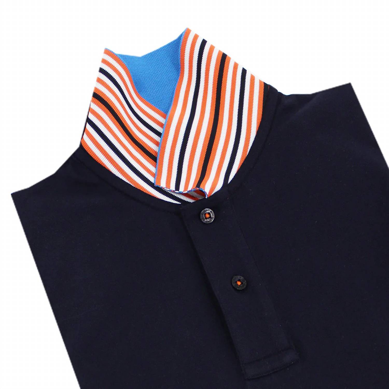 Eight X - Double Sided Collar With Colored Stripes Polo