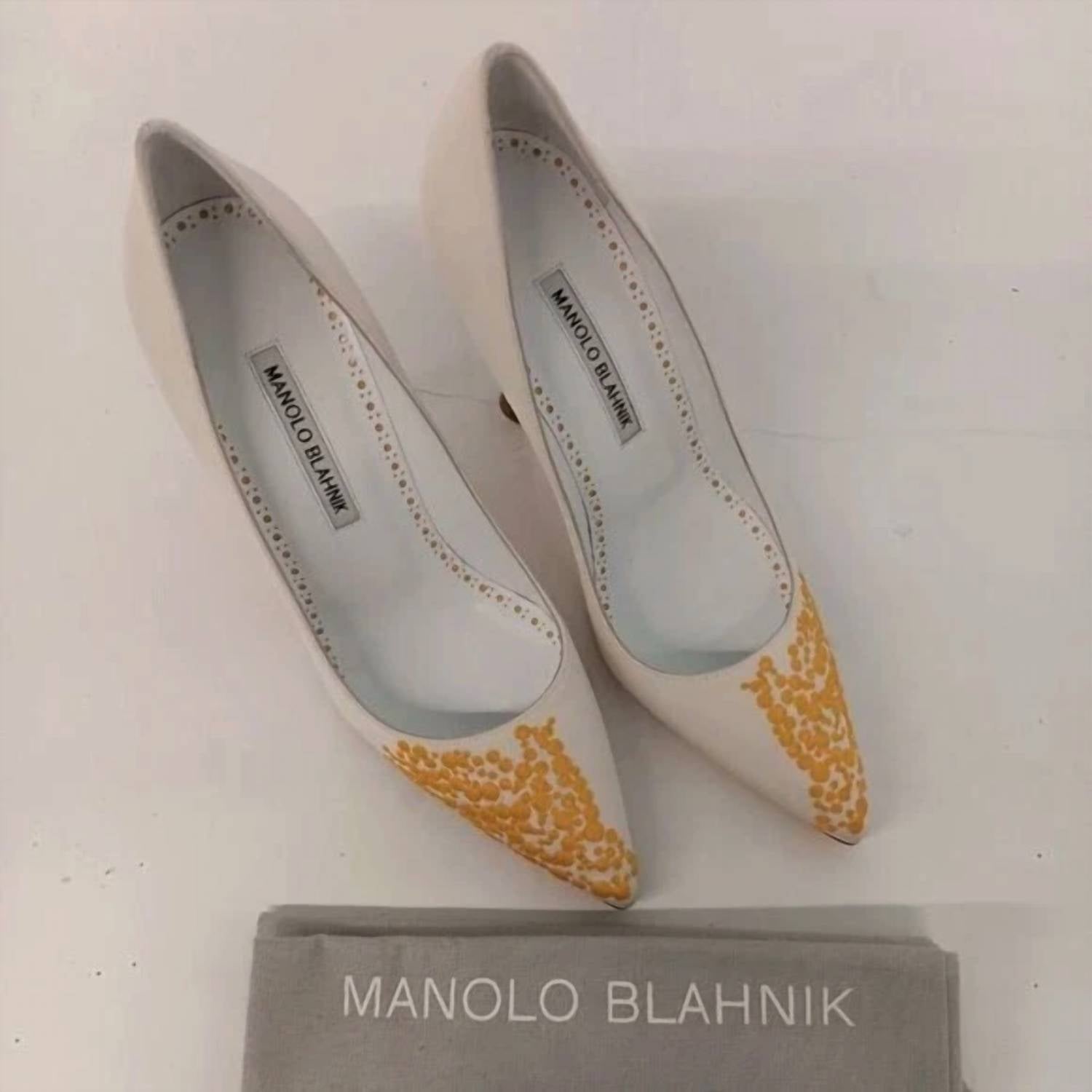 Manolo Blahnik - Women's Embroidered Pumps