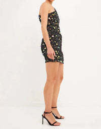 Endless Rose - Sequin One Shoulder Mini Dress