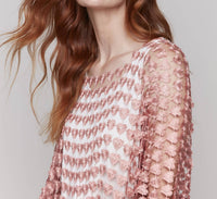 Charlie B - Romantic Heart Embroidered Blouse