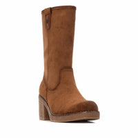 Refresh - Women's Suede Block Heel Boots