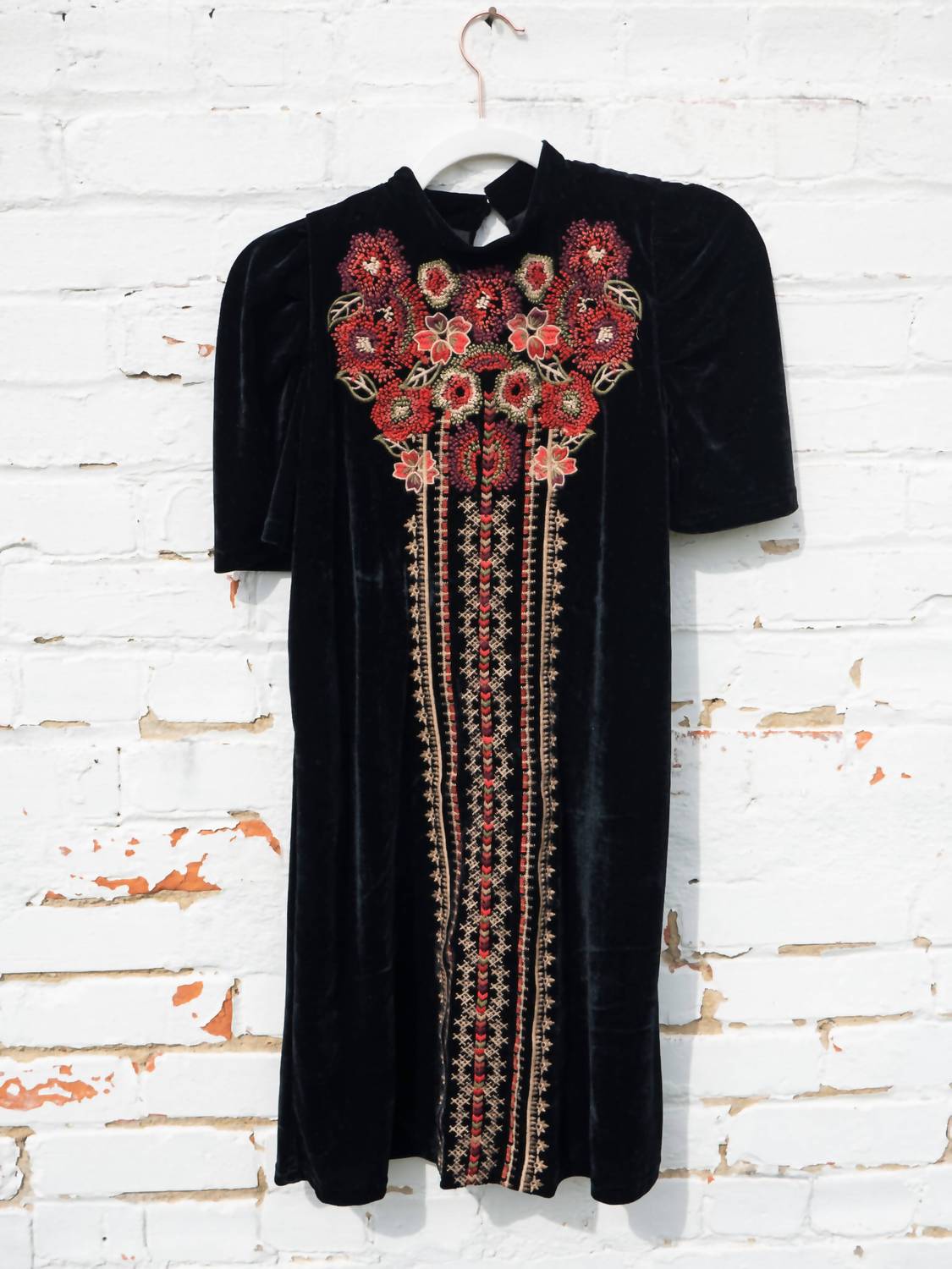 Thml - Velvet Embroidered Dress