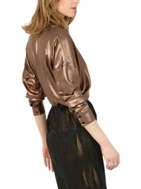Hilton Hollis - Foiled Satin Blouse