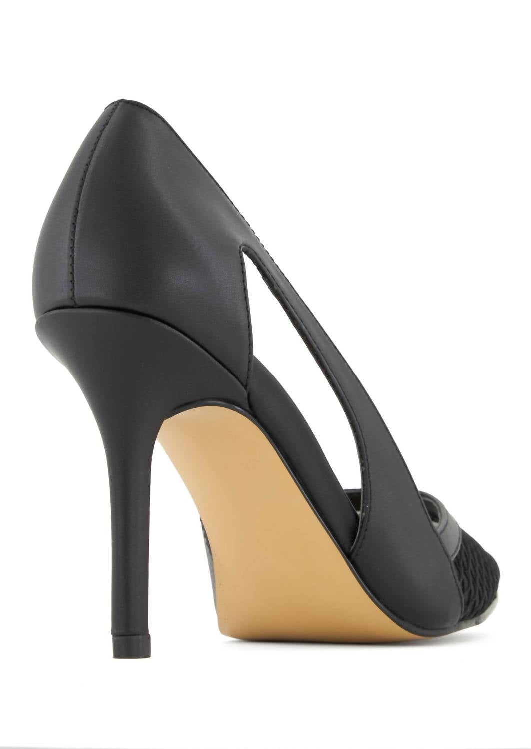 Andrea Women's Pointed Toe Pump in black - women's heels - detail view