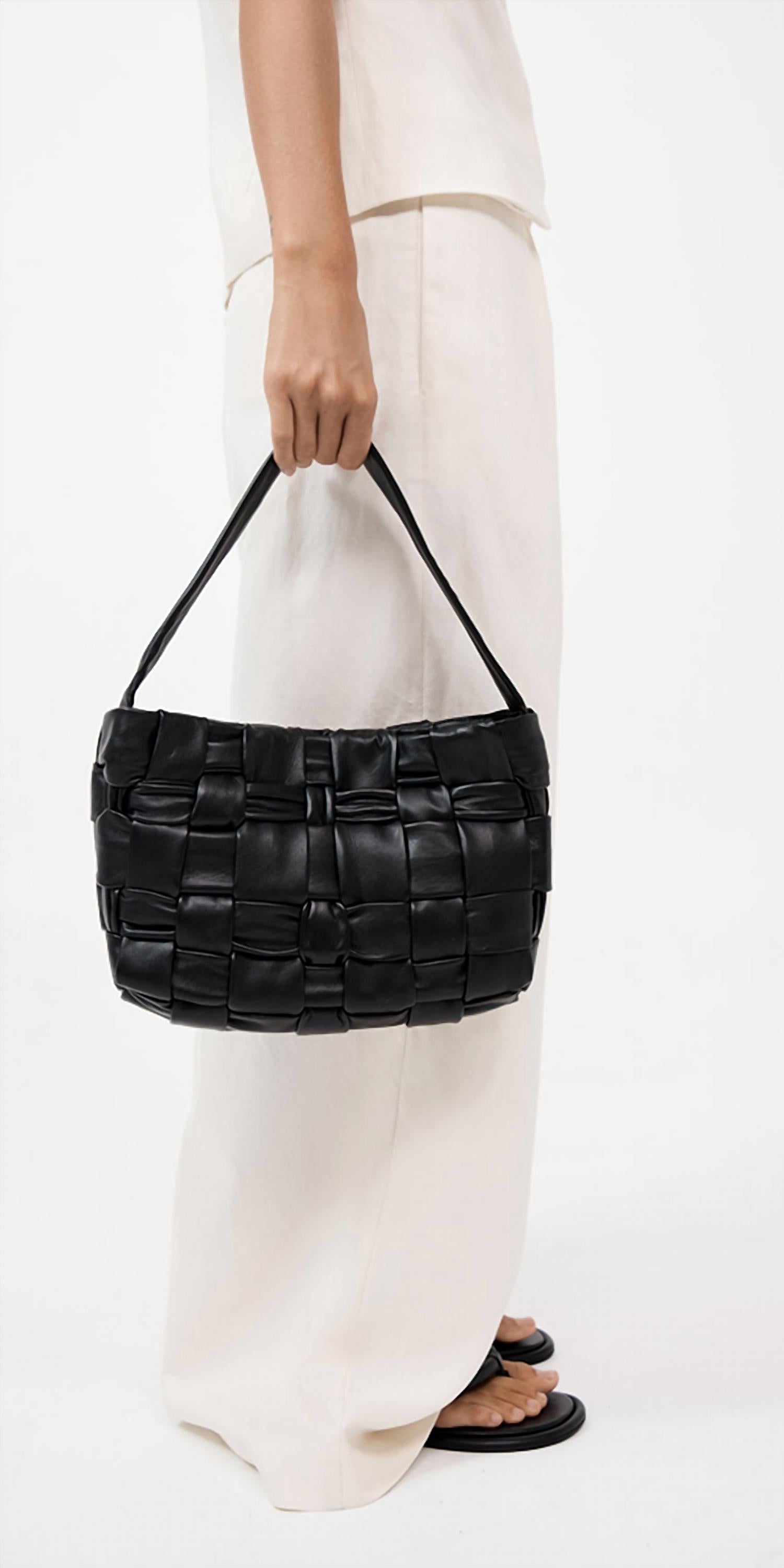 St. Agni - Women's Textured Mini Woven Tote
