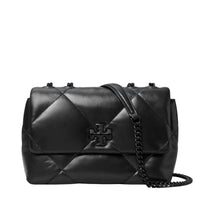 TORY BURCH Kira Diamond Quilt Small Convertible Shoulder Bag in powder coated black - women's bag