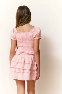 Loveshackfancy - Girl's Fabielle Luna Rosa Fleur Top