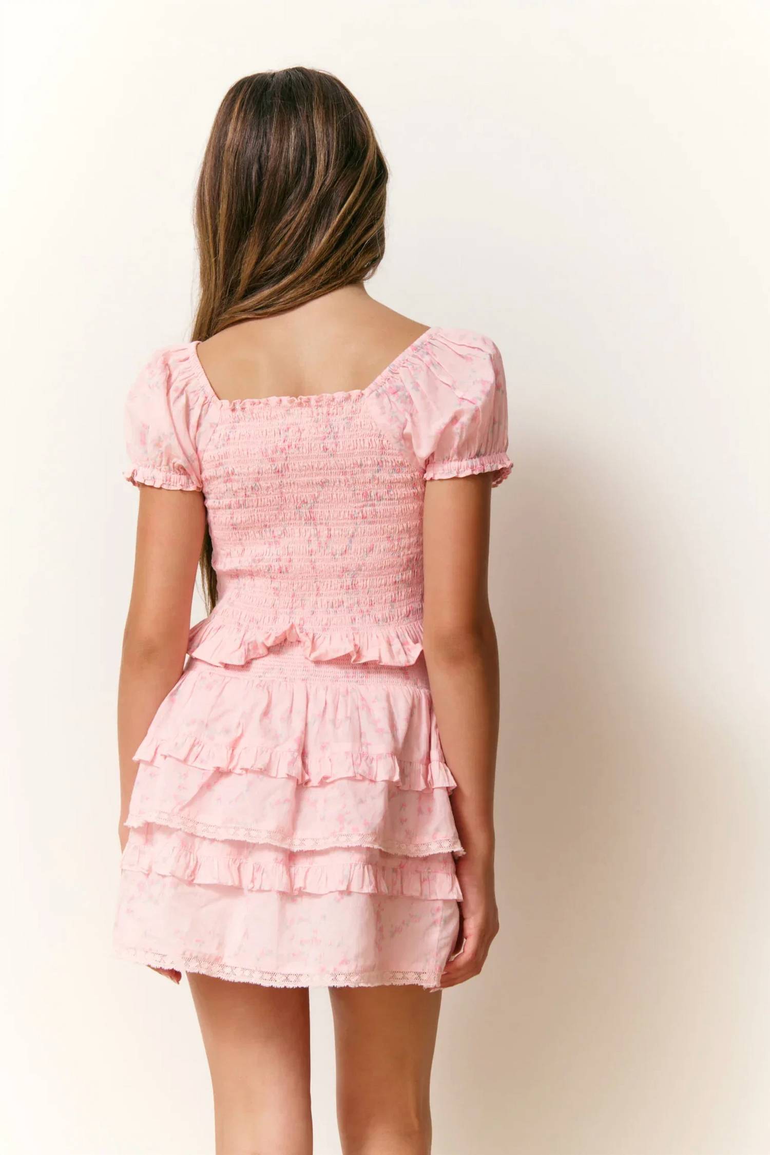 Loveshackfancy - Girl's Fabielle Luna Rosa Fleur Top