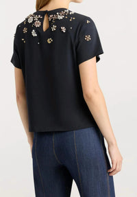 Cinq A Sept - Tumbling Flowers Shrunken Tee