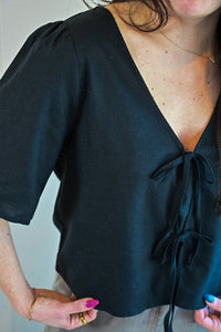 Z Supply - Forest Avenue Linen Tie Front Top
