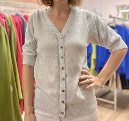 Marble - Reversible Sparkle Cardigan