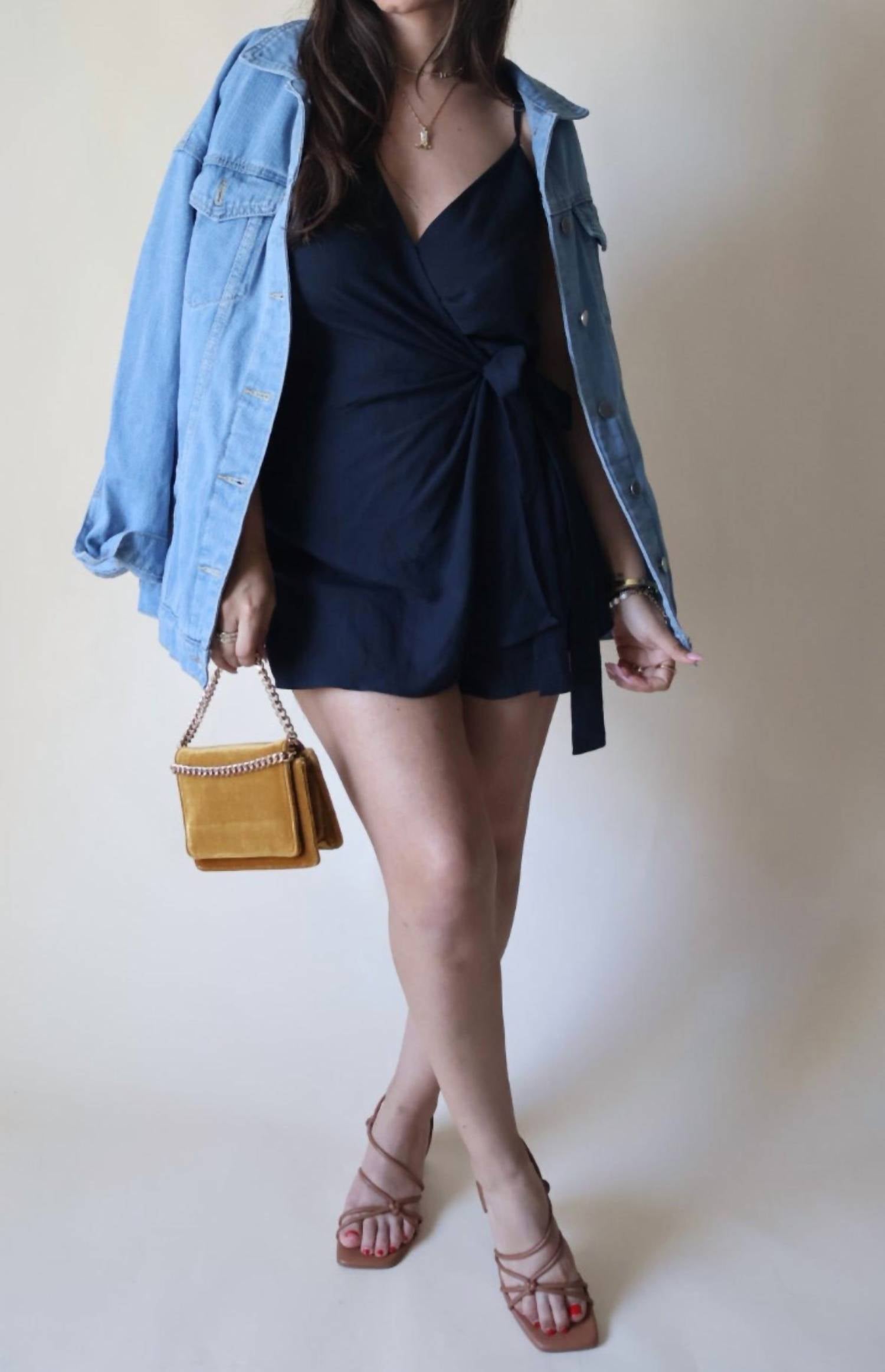 Dress Forum - Spring Wrap Romper with Tie Waist