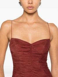 Matteau Gathered Drop Waist Dress in maroc - women's dress - view 4