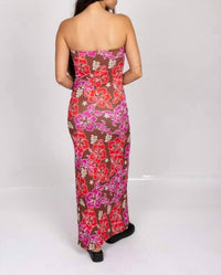 Rusty Milly Rib Maxi Dress in brown - women's dress - view 4