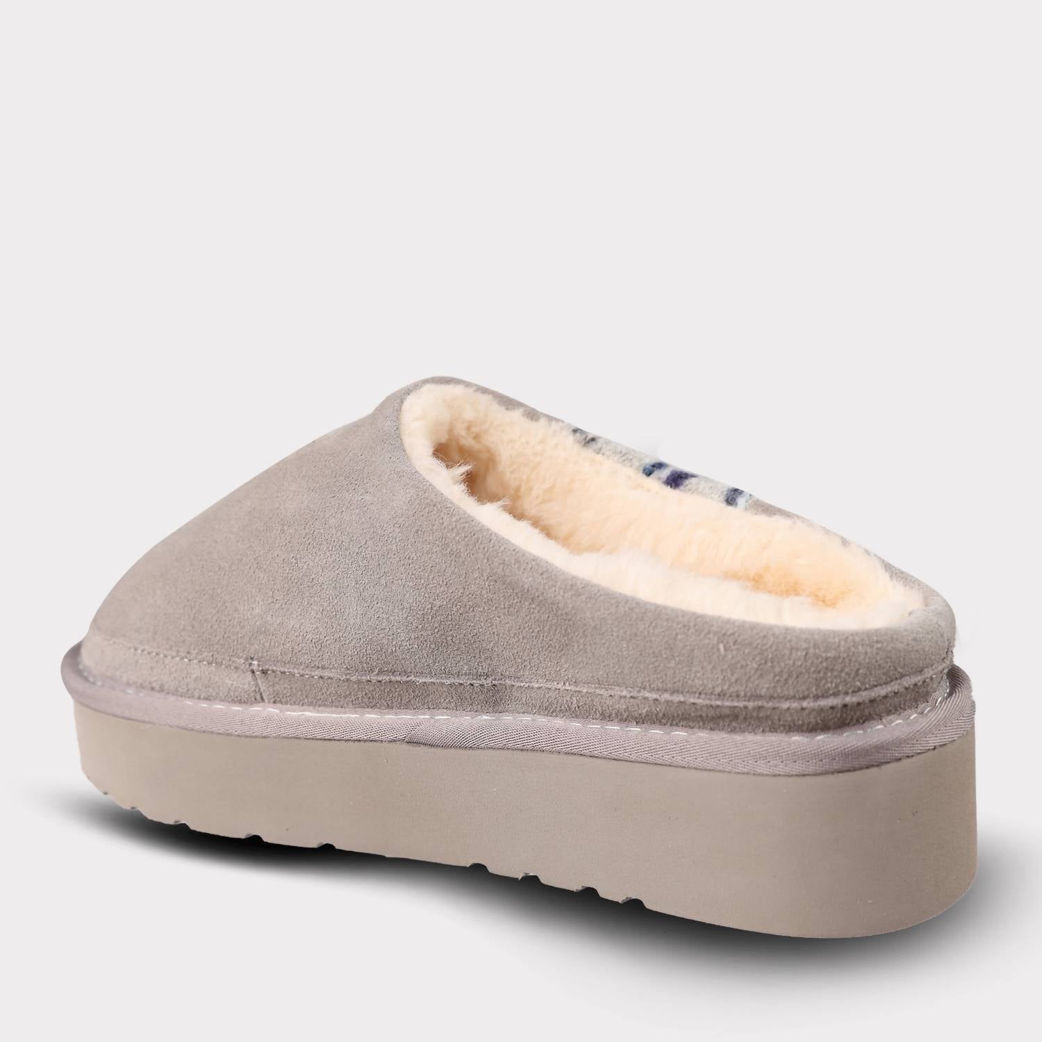 Lamo Women's Jane Slip On Platform Slipper in grey multi - women's shoe - view 4
