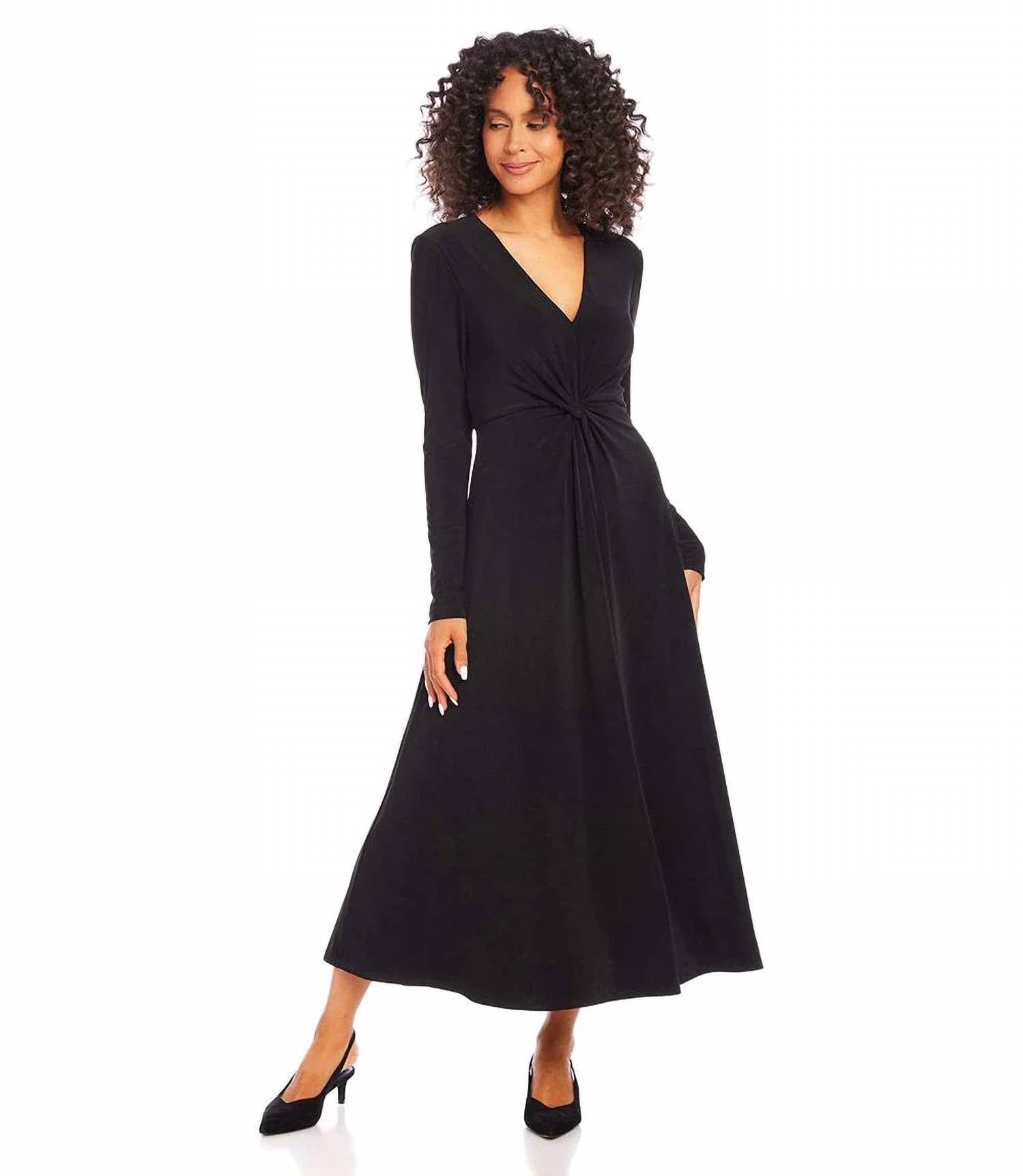 Karen Kane - Monroe Travel Jersey Twist Front Midi Dress