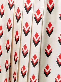 Valentino - Pleated Graphic Print Skirt