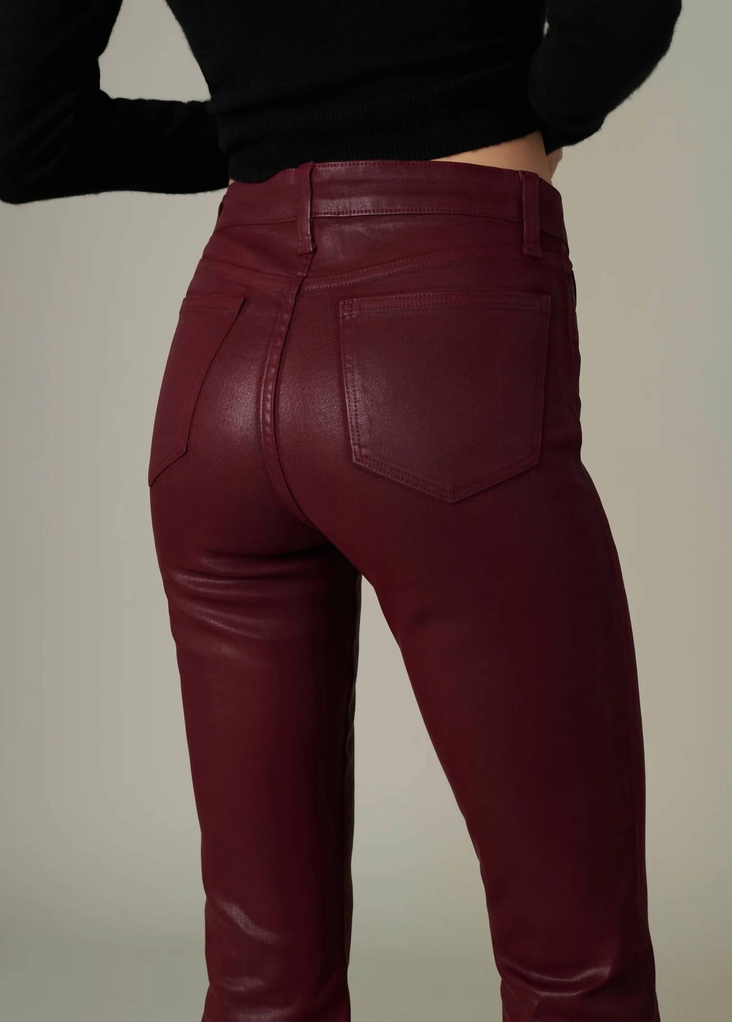 Joe'S Jeans - Callie Coated Cropped Bootcut Jeans