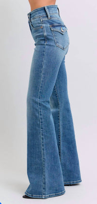 Judy Blue - Fancy Bottoms Flare Jeans