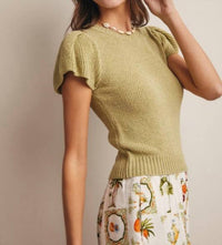 Forte - Puff Sleeve Knit Top