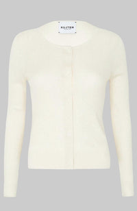 Kujten Women's Thiziri Cardigan in washed white - women's cardigan